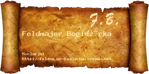 Feldmajer Boglárka névjegykártya